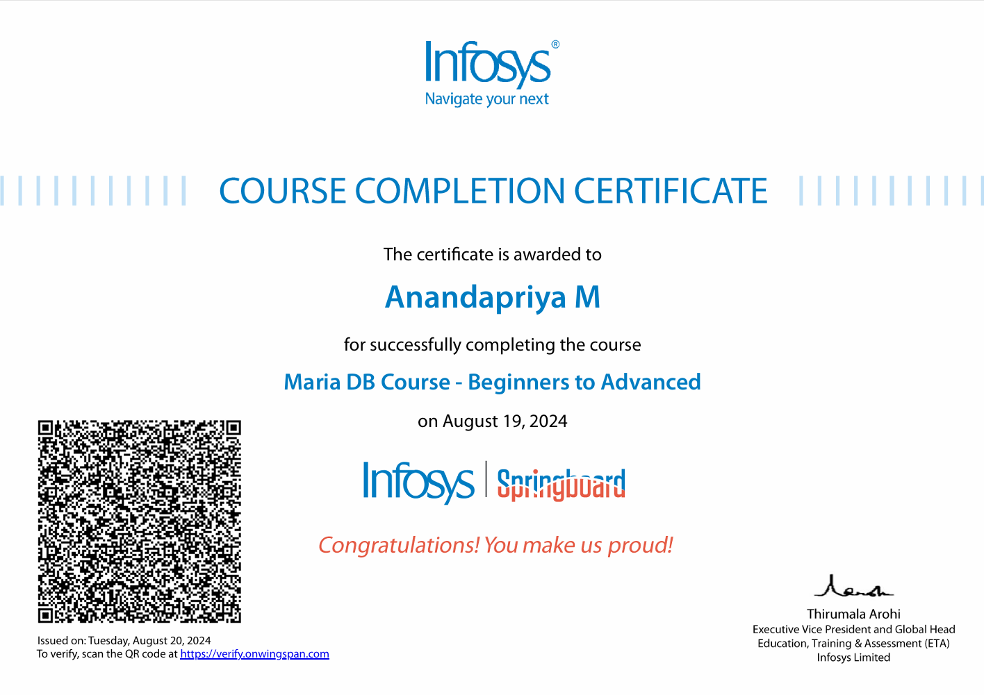 MariaDB Certification